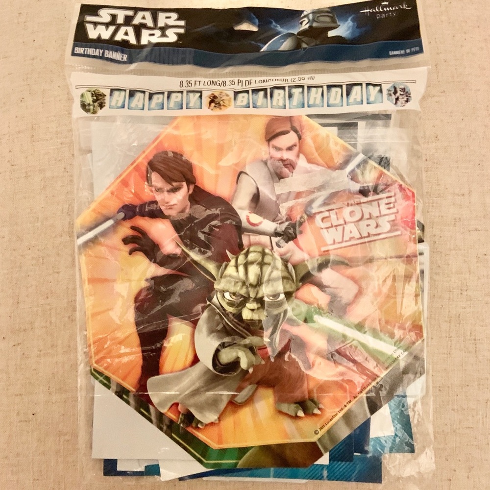 Star Wars Happy Birthday Banner